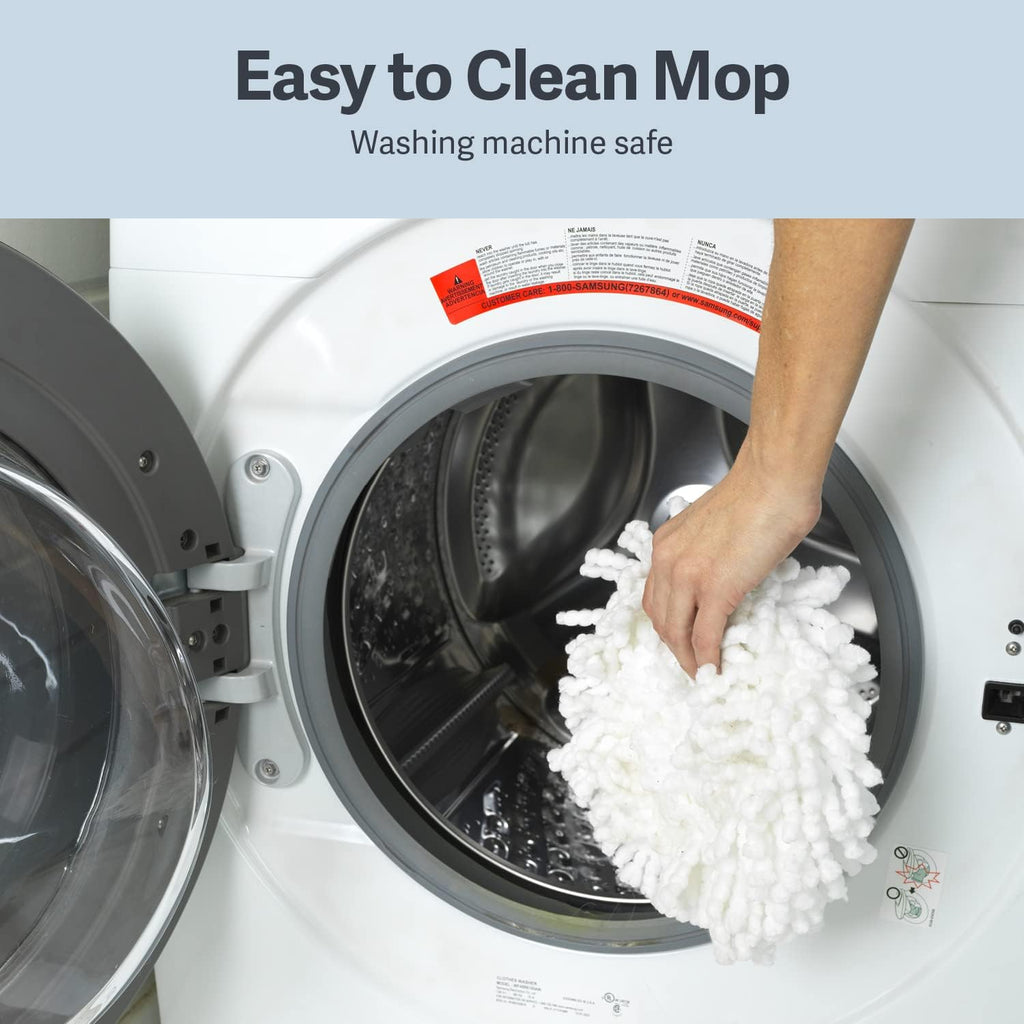 Casabella Clean Water Spin Mop with 2-Bucket System, Blue/White H513001