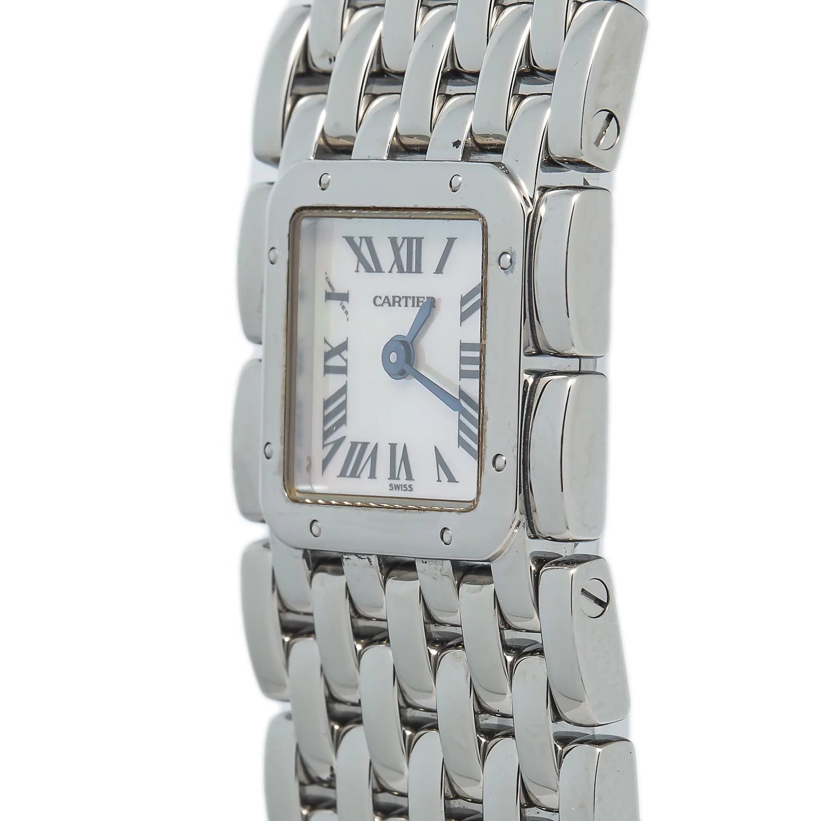 Cartier Panthere Ruban 2420 Mother-of-Pearl Dial Quartz Ladies Watch E5613