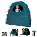 SlumberPod The Original Blackout Sleep Tent Travel Essential for Babies and Toddlers, Mini Crib and Pack N Play Cover, Sleep Pod for Kids with Monitor Pouch and Fan Pouch, Blocks 95%+ Light, Teal