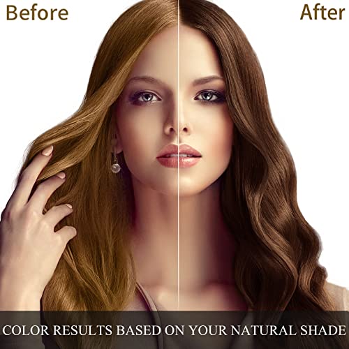 Ivnil Meidu Dark Brown Hair Dye Shampoo 3 in 1 for Grey Hair, 500ML W673