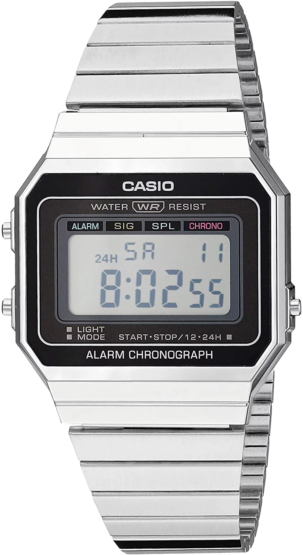 Casio Men's Slim Digital Stainless Steel Watch K901