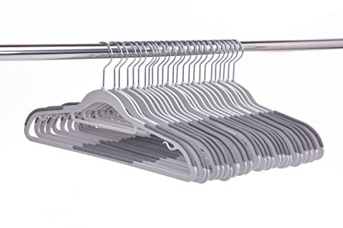 Quality Hangers Plastic Clothes Hangers 50 Pack with Swivel Hooks A162362