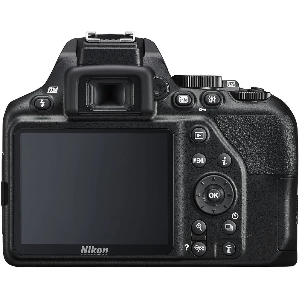 Nikon D3500 DSLR Camera with 18-55mm Lens, 64GB Card, 2 Batteries, Case & Software Q678
