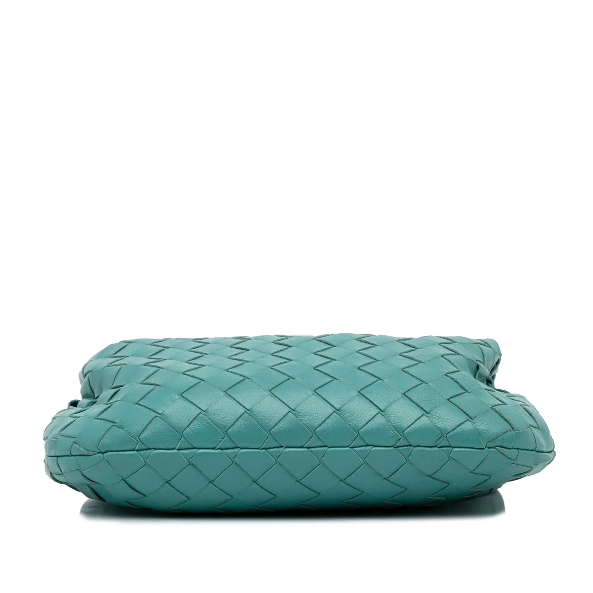 Bottega Veneta Mini Intrecciato Jodie Calf Leather Blue Handbag D874