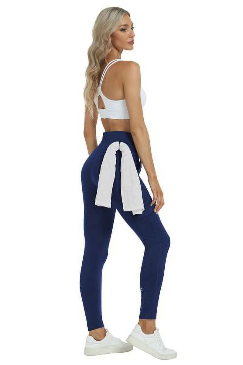 Mofiz Women's High Waisted Yoga Pants with Pockets K4776