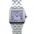 Pre-Owned Cartier Santos de Moiselle 2008 Christmas Limited Purple Dial Watch Women's (Good)