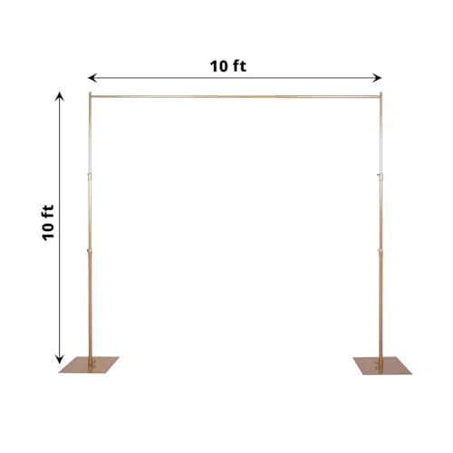 Efavormart 10ft x 10ft Heavy Duty Pipe and Drape Kit with Metal Base O204