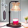 Candle Warmer Lamp with Dimmer and Timer - Vintage Electric Candle Lamp with 2 Bulbs, Adjustable Height, Fit Most of Candles Size, Home Decor Gift(Black)