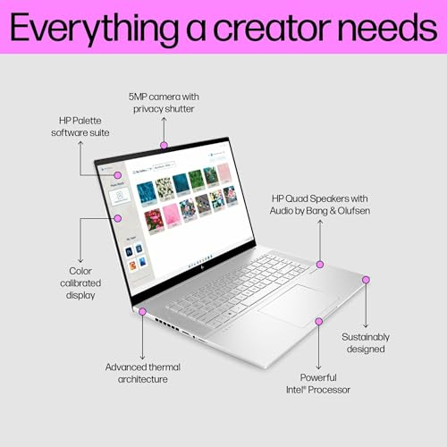 HP Envy 16 2K Touchscreen Laptop, i7-13700H, 64GB RAM, 1TB SSD, RTX 4060, Win 11 Pro O213109