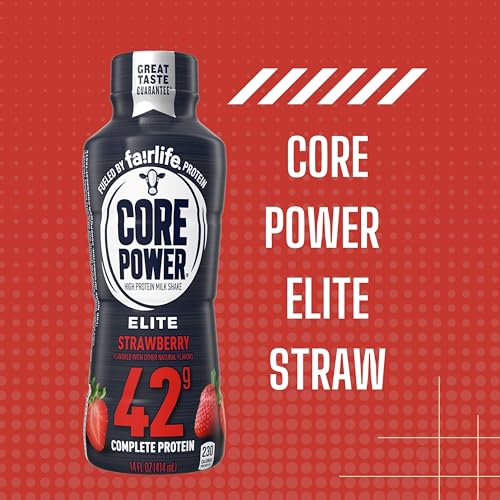Fairlife Core Power Elite 42g High Protein Milk Shake, Chocolate, 14 Fl Oz (Pack of 12) & Key Chain T418723