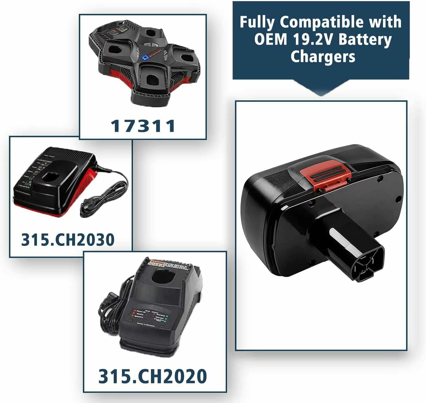 2Pack Craftsman 19.2V C3 DieHard Battery NiCD Z43198