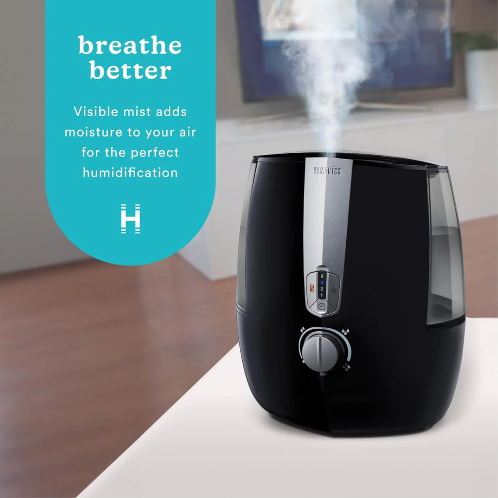 Homedics TotalComfort Plus Ultrasonic Air Humidifier, 5.3L Warm and Cool Mist B549597