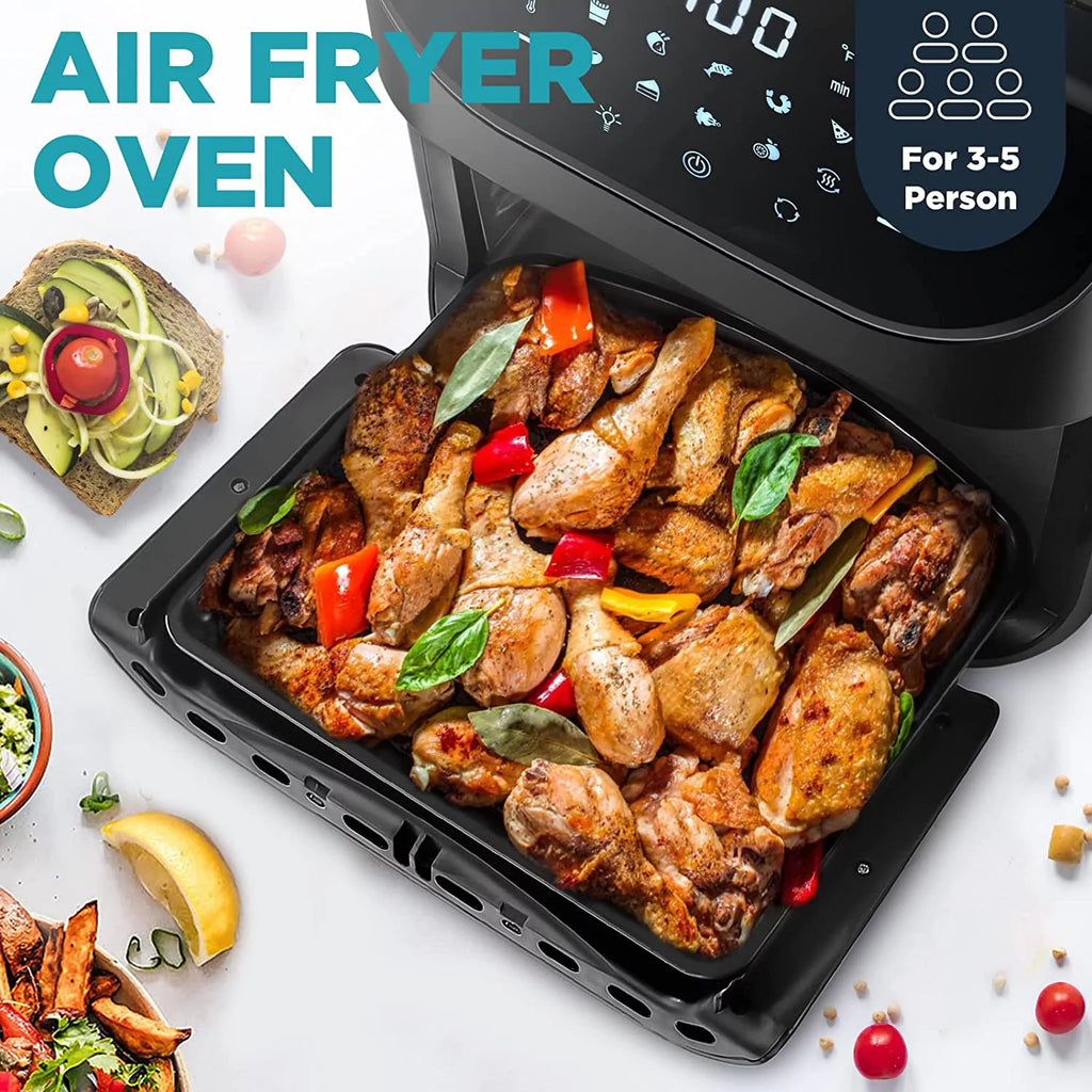 Excellent Air Fryer 12 QT Large Capacity with 10 Presets and LCD Touch Screen D2067
