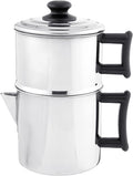 Lindy's Stainless Steel 10 Cup Drip Coffee Maker, Stovetop Coffee maker, Coffee Pot