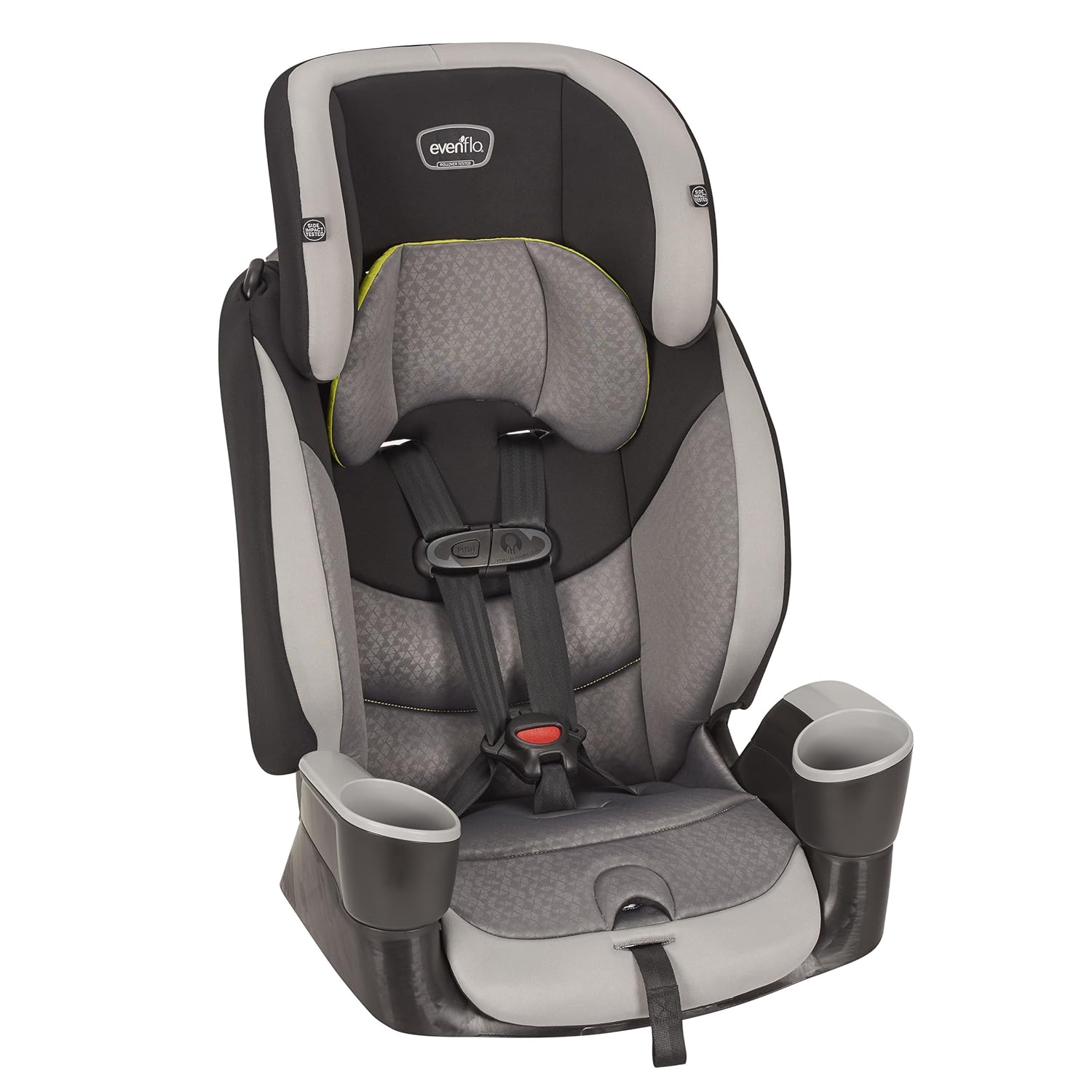 Evenflo Maestro Sport Harness Highback Booster Car Seat, Granite Gray A712