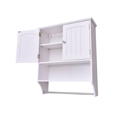 Bathroom Wall Cabinet with Towel Bar Over The Toilet Storage S104704