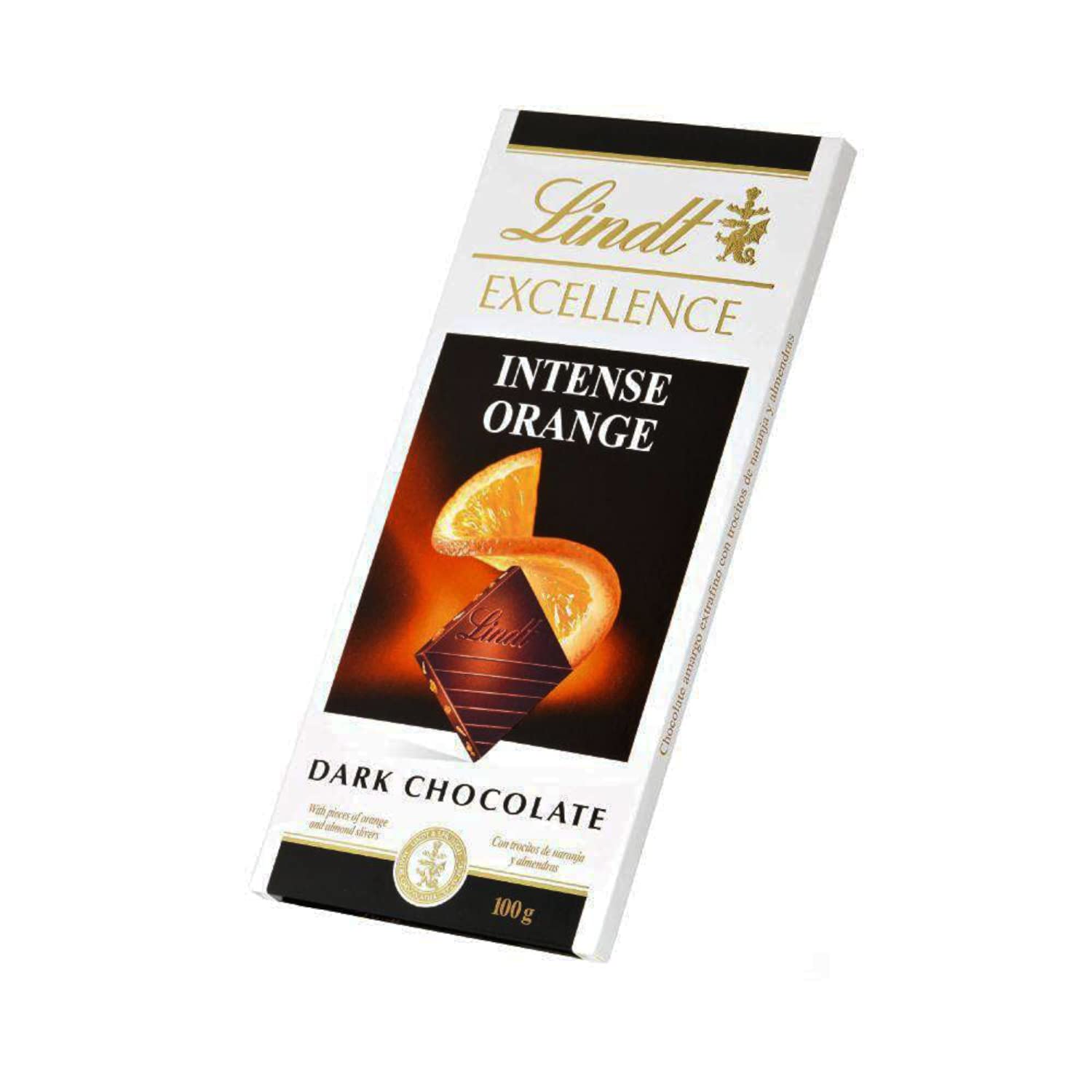 Lindt Excellence Orange Intense Dark with Almonds 100g R637