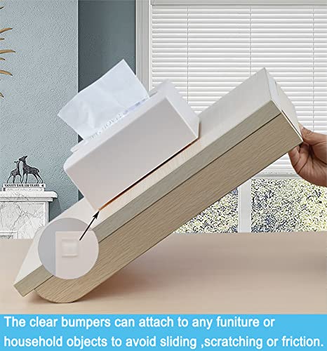 Cabinet Door Bumpers, 122 PCS Clear Self-Adhesive Rubber Pads, Multi-Shape F35531