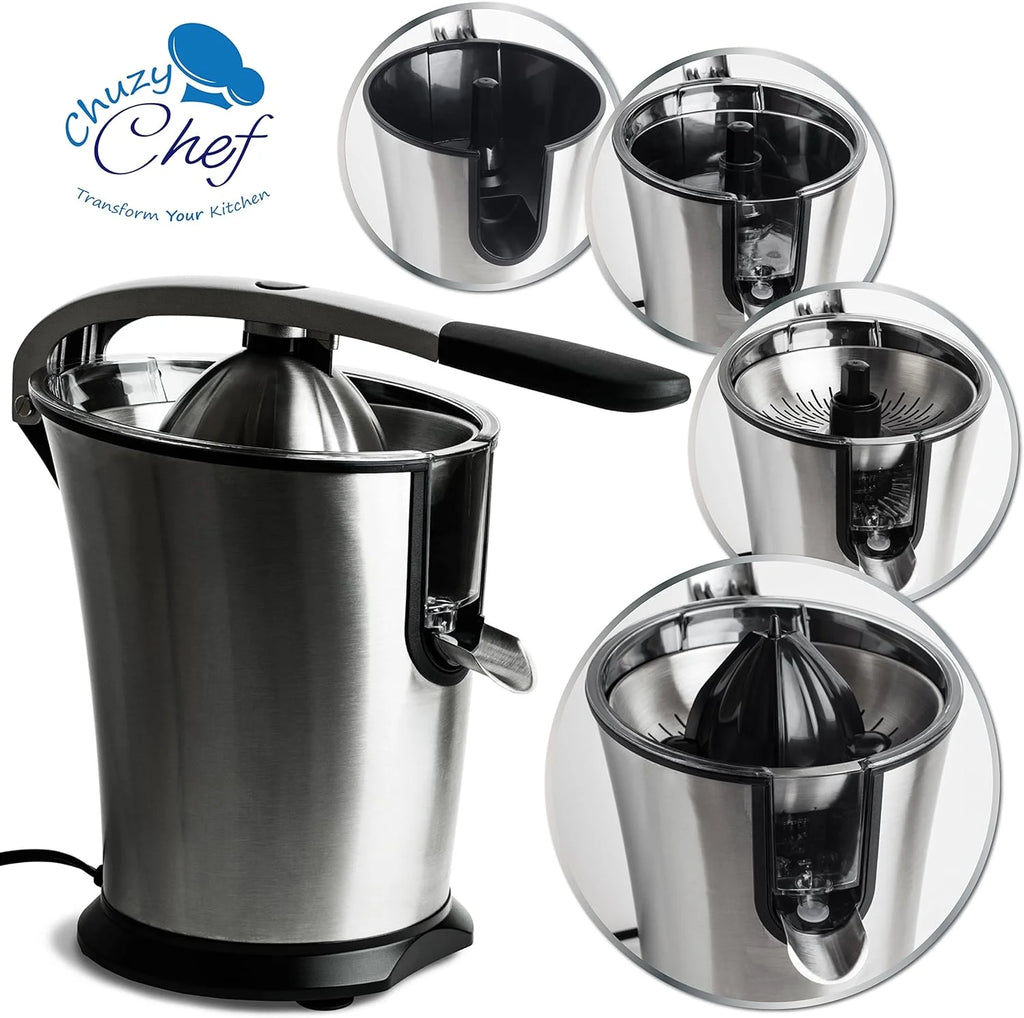 Electric Citrus Juicer Stainless Steel Fruit Squeezer for Orange Lemon Lime B3206