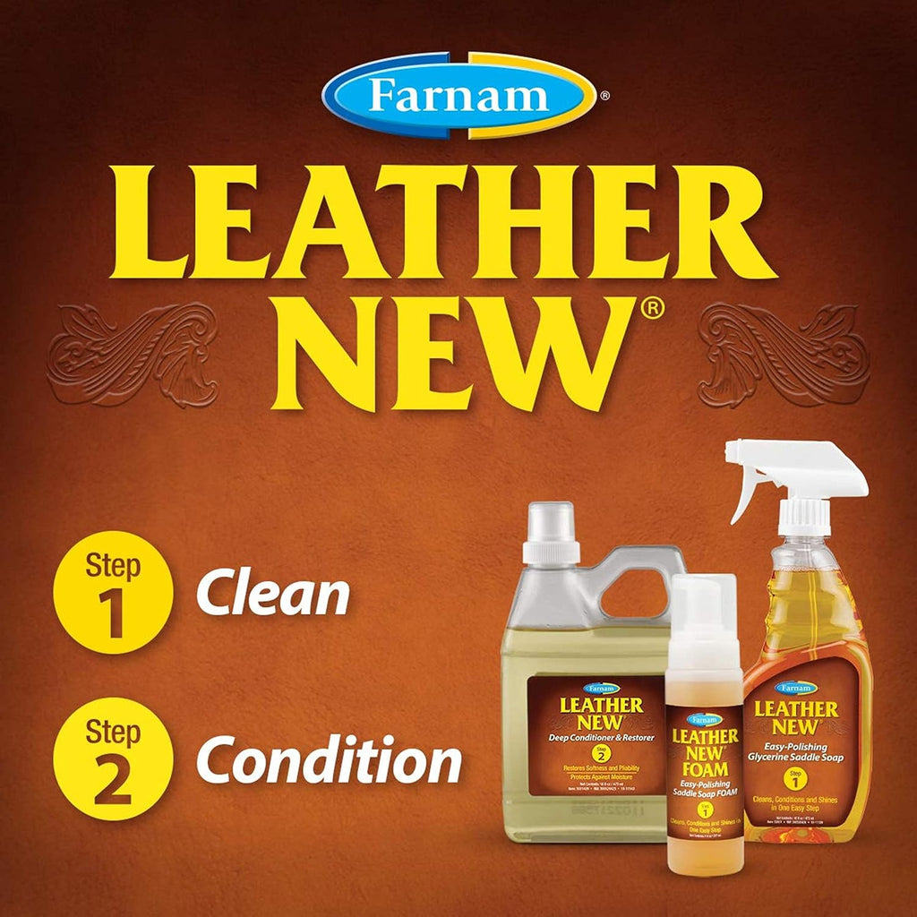 Farnam Leather Deep-Cleaning Conditioner and Restorer, 16 oz V7034