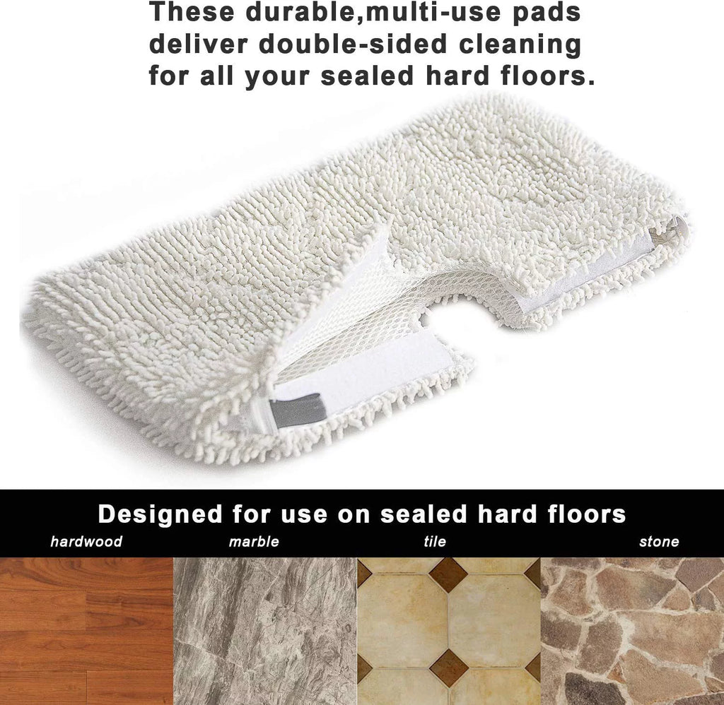 Replacement Mop Pads for Shark Steam Pocket Mop S3500 Series (4 Pack) J3960