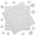 Lounsweer 162 Pcs Rose Flower Soap Floral Bath Soap Floral Scented Rose Petal Bouquet Flower Soap Rose Petals Body Soap for Mother's Day Wedding Birthday Baby Shower (White)