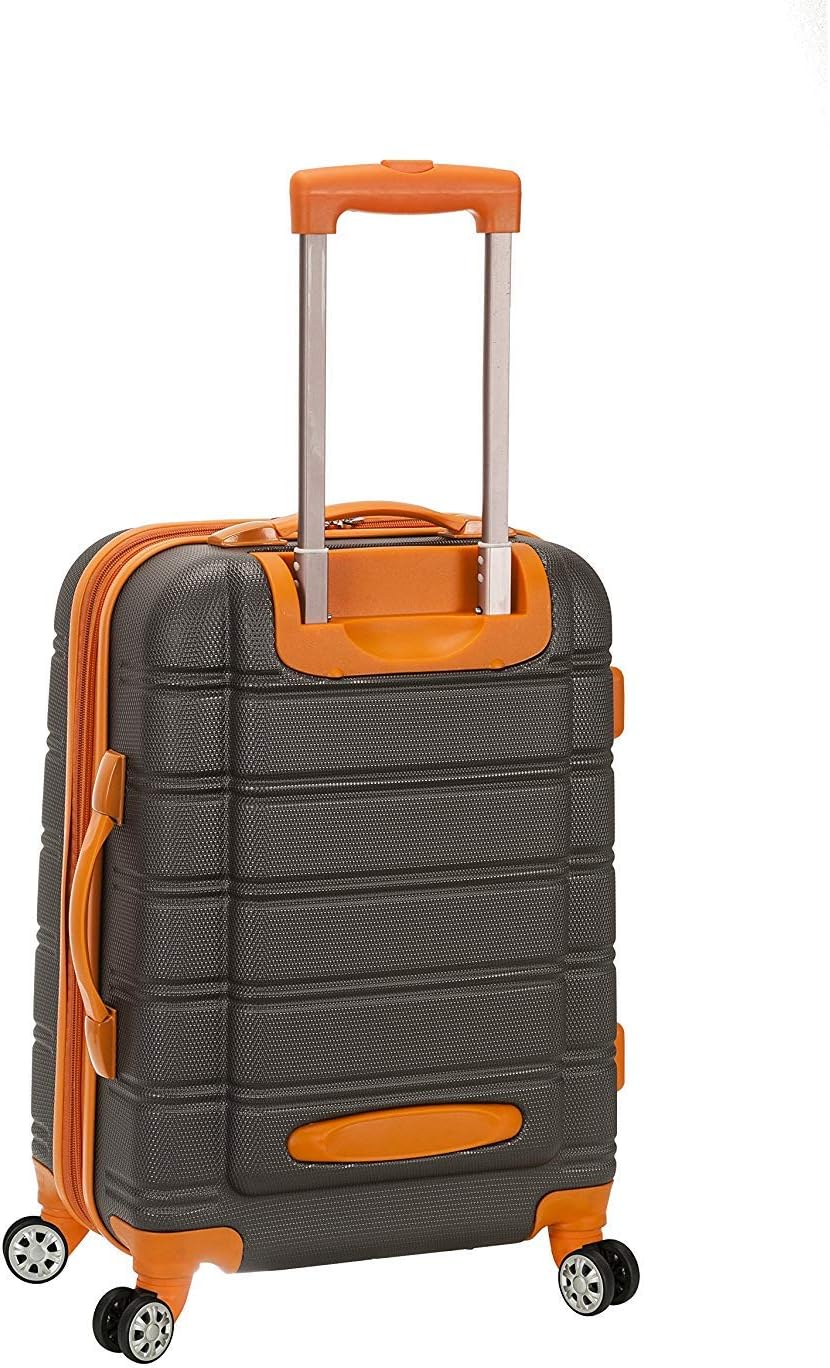 Rockland Melbourne Hardside Expandable Spinner Luggage, Charcoal, Carry-On 20-Inch X61714