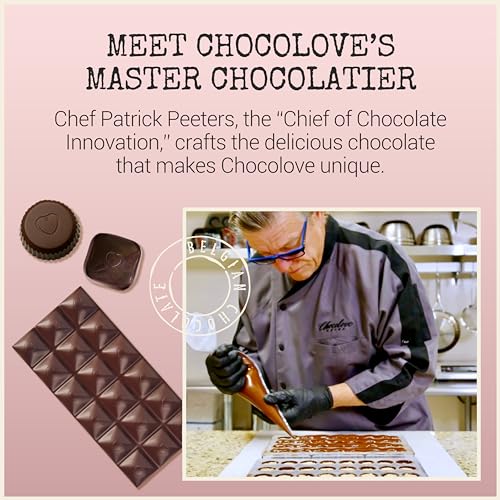 Chocolove Ruby Chocolate 34% Cacao Bar, 3.2oz, 12 Pack I223