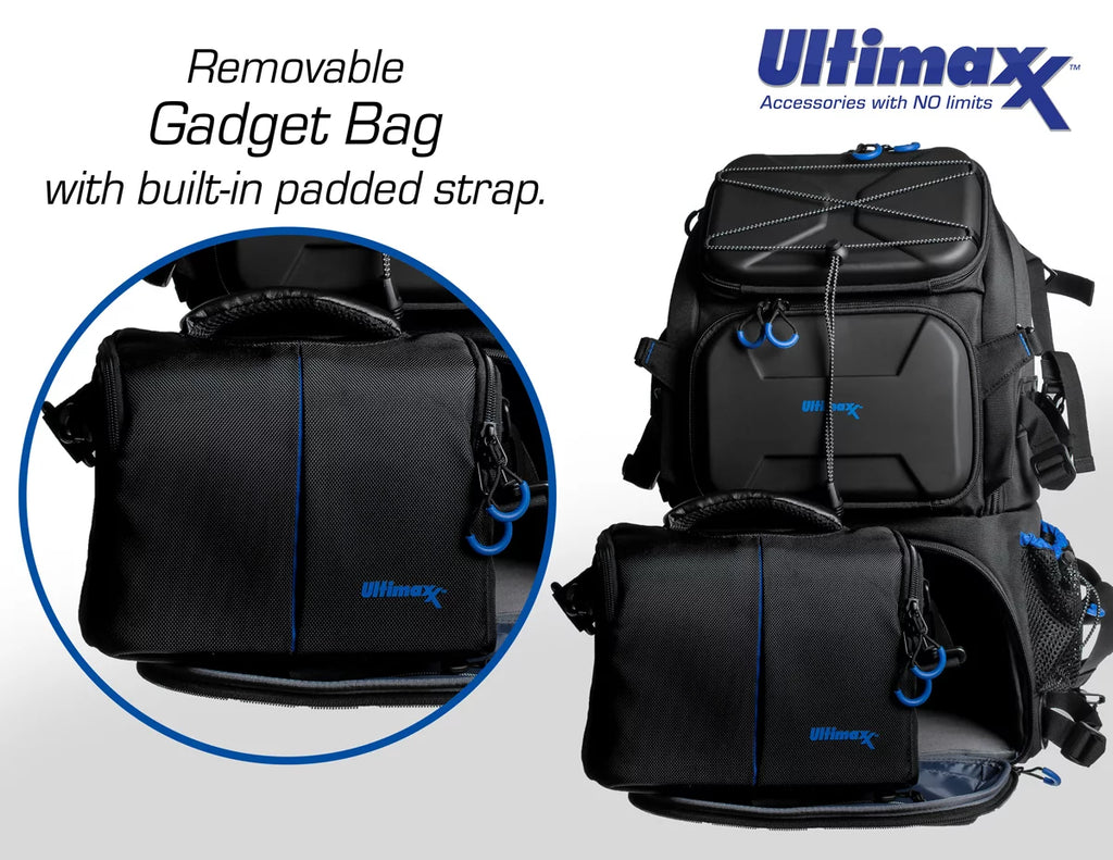 Professional Heavy Duty Camera Backpack with Removable Gadget Bag F411