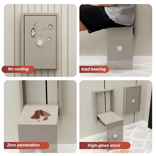 Wall Mounted Folding Shoe Changing Stool S76090