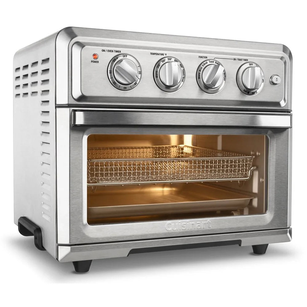 Cuisinart TOA-60 Convection Toaster Oven Air Fryer with Light, Silver (Refurbished) V6535