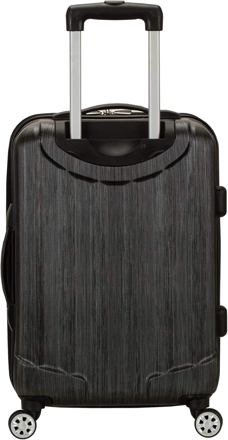 Rockland Melbourne Hardside Spinner Luggage, Carry-On 20", Metallic J623759