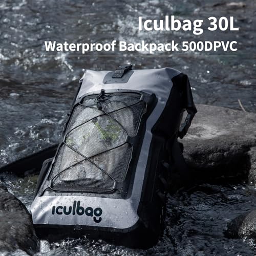 Dry Bag Waterproof Backpack 30L/40L for Kayaking Beach Travel E7301