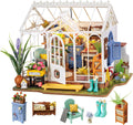 Rolife DIY Miniature Dollhouse Kit, Build 9.6" Greenhouse Diorama Kit Building Set with LED Room Hobby Craft for Aduls Uniue Gifts for Teens (Dreamy Garden)
