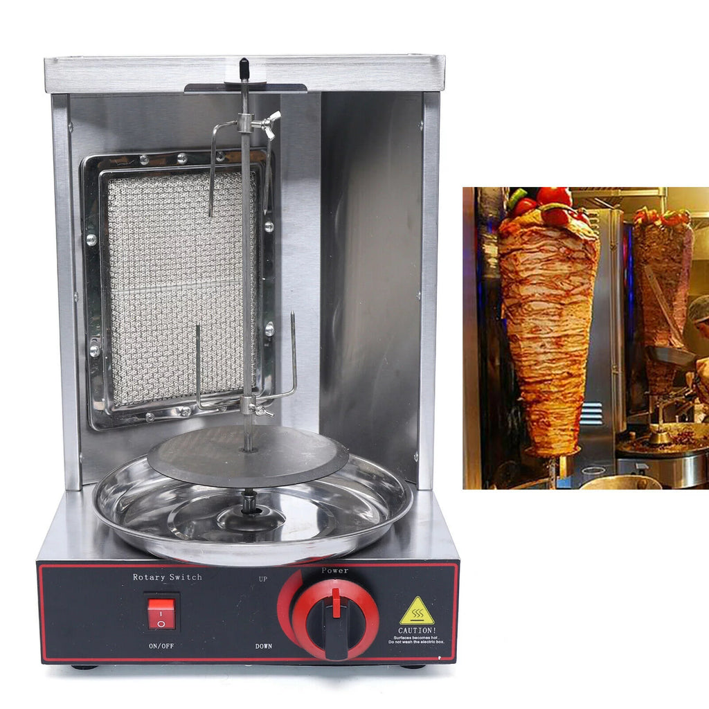 Gas Grill Meat Machine BBQ Rotisserie Oven Smokeless Vertical Broiler 110V LPG J55224