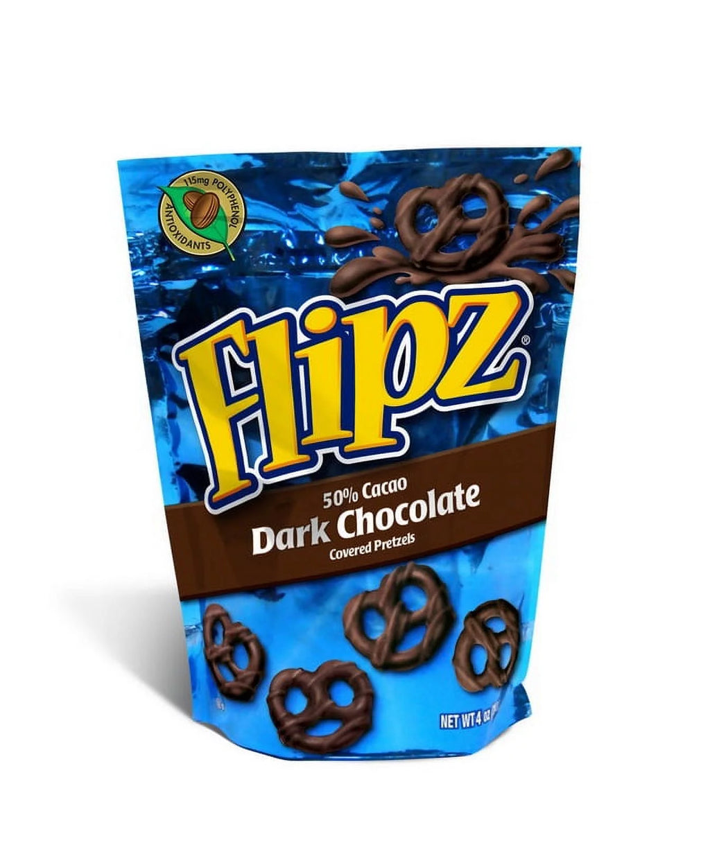 Flipz Dark Chocolate Pretzel, 4 oz - Case of 6