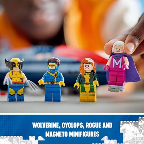LEGO Marvel X-Men X-Jet Building Kit with 4 Minifigures, Ages 8+ T6691