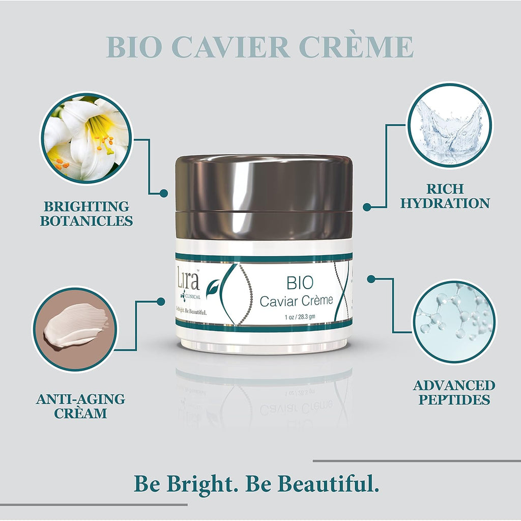Lira Clinical Bio Caviar Creme Anti Aging Face Moisturizer 1 oz Z69250