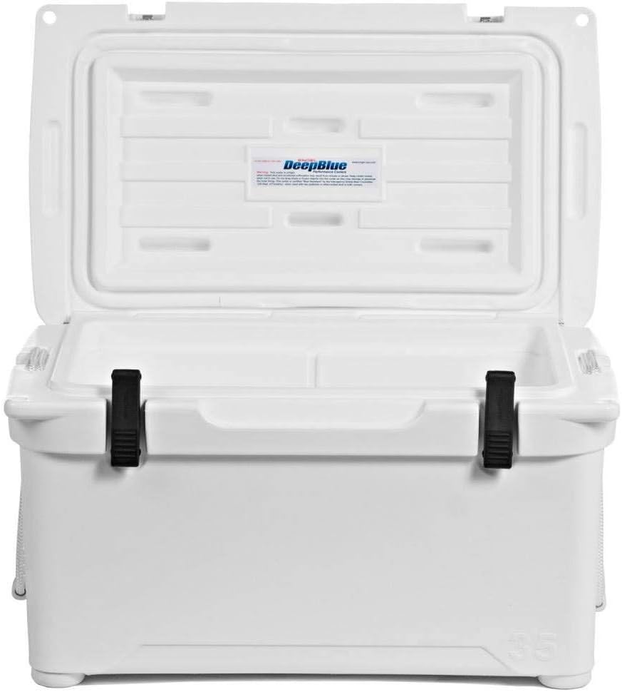 Engel Coolers ENG35 Cooler 36 Can Ice Box for Camping, Hunting, and Fishing, White W57884