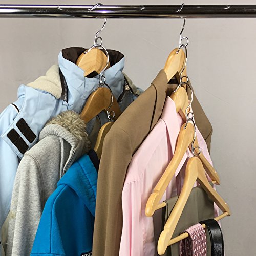 Proman Products Kascade Wooden Hangers 50 Pack, Natural D4941
