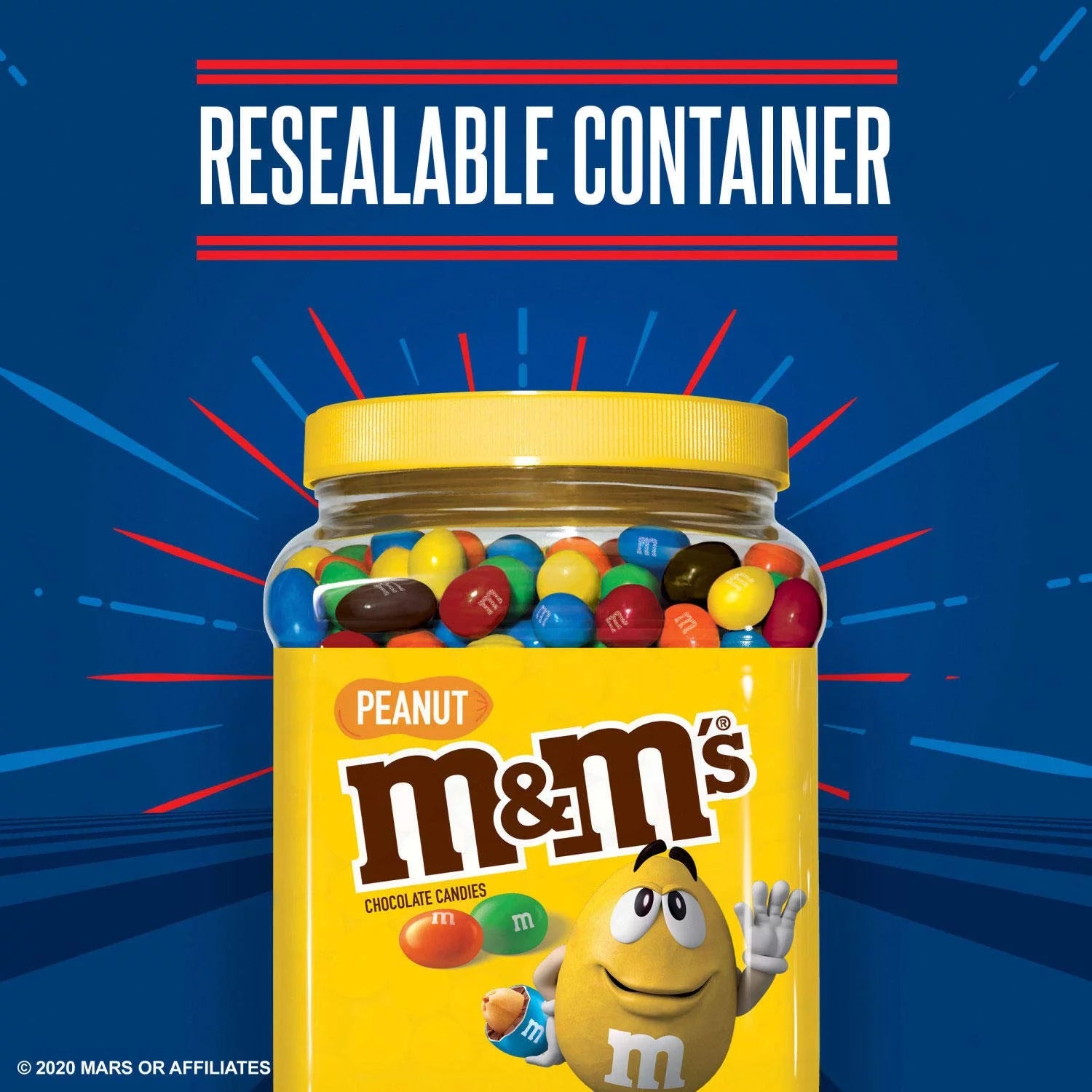 M&M'S Peanut Jar, 62 oz. D85995