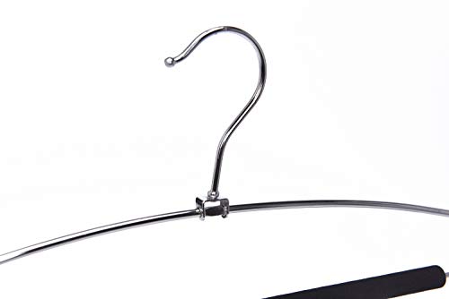 3 Pack Multi Pants Hangers, Heavy Duty Metal with Non-Slip Foam, Swivel Hook B2886
