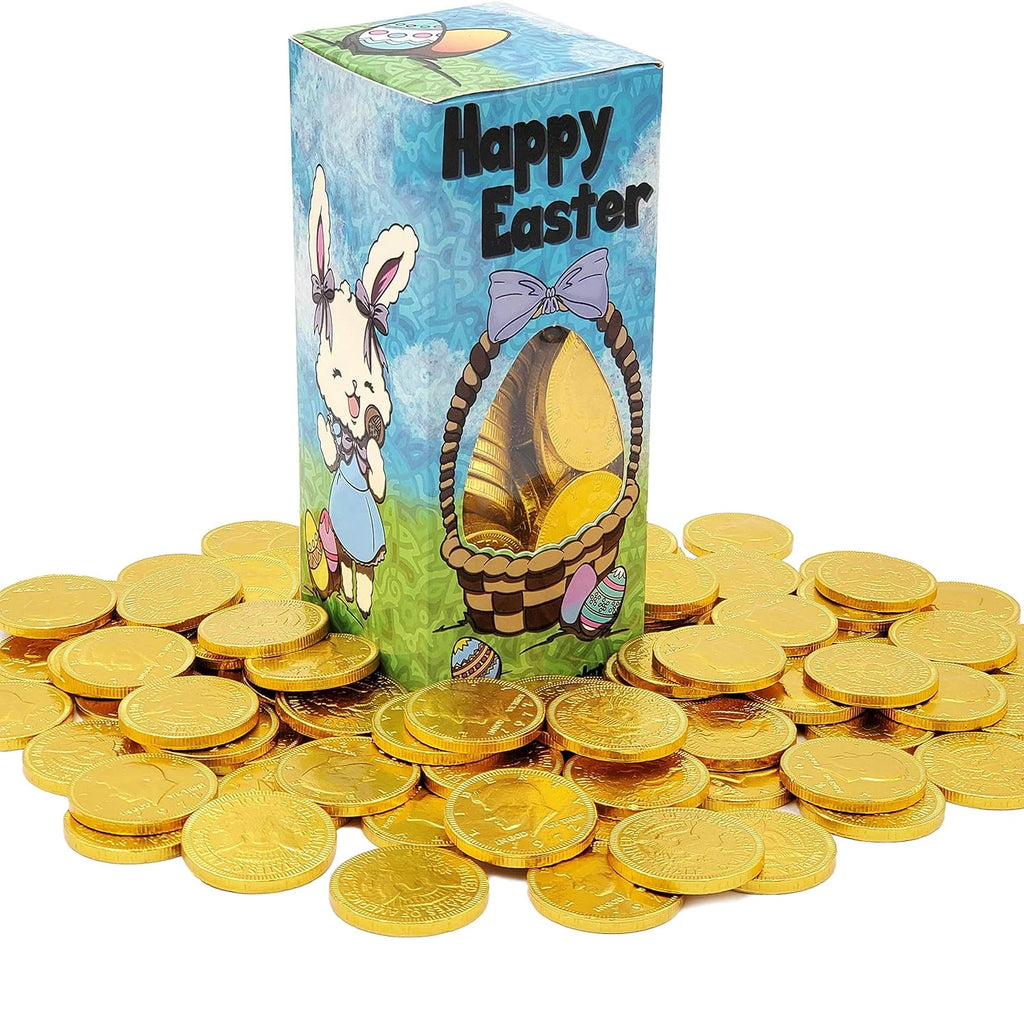 Belgian Milk Chocolate Coins, Kosher Dairy, Nut-Free, 1LB (2-Pack) Q556