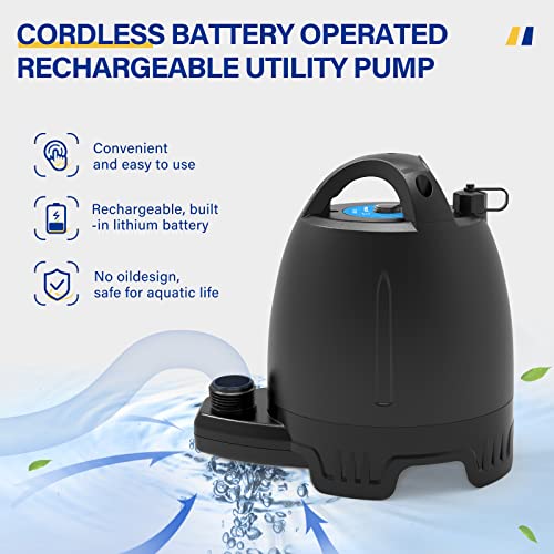 Acquaer Submersible Water Pump 1/6 HP 1750GPH Utility Pump with 10 ft Cord Q103