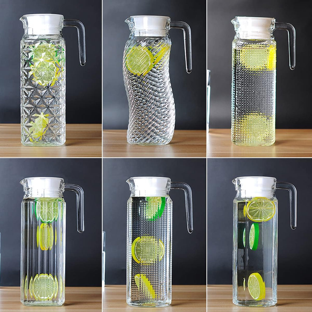 Glass Carafe Lids for Water Pitcher, Food Grade Plastic, White, 2 Pack P2134