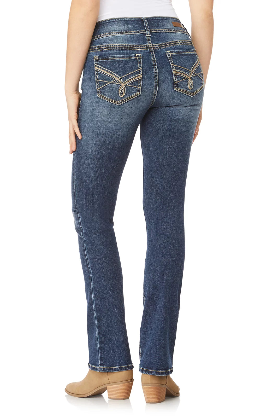 WallFlower Women's Luscious Curvy Bootcut Mid-Rise Stretch Jeans E193