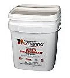 NuManna Seasoned Ground Beef Hamburger Bucket 36 Meals Emergency Survival Food Storage Kit X10810