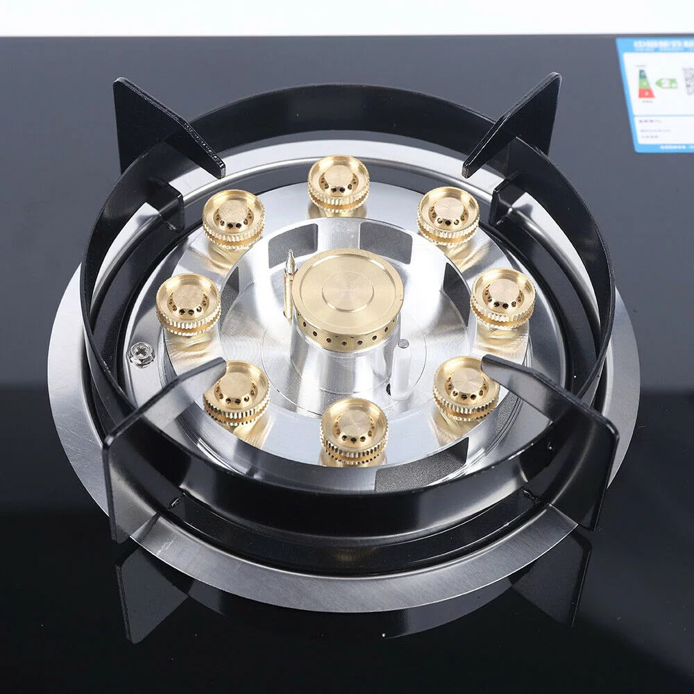 Fichiouy Gas Cooktop 2-Burner Built-In Natural Gas Stove O284