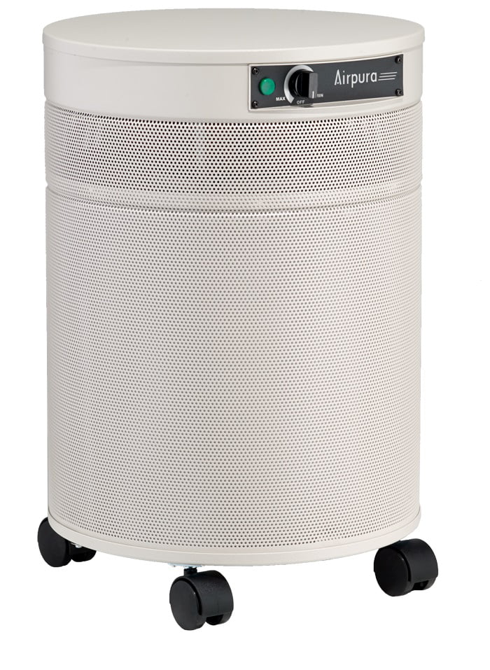 Airpura F600DLX Powdered Coated Galvanized Metal Air Purifier in Black S7674