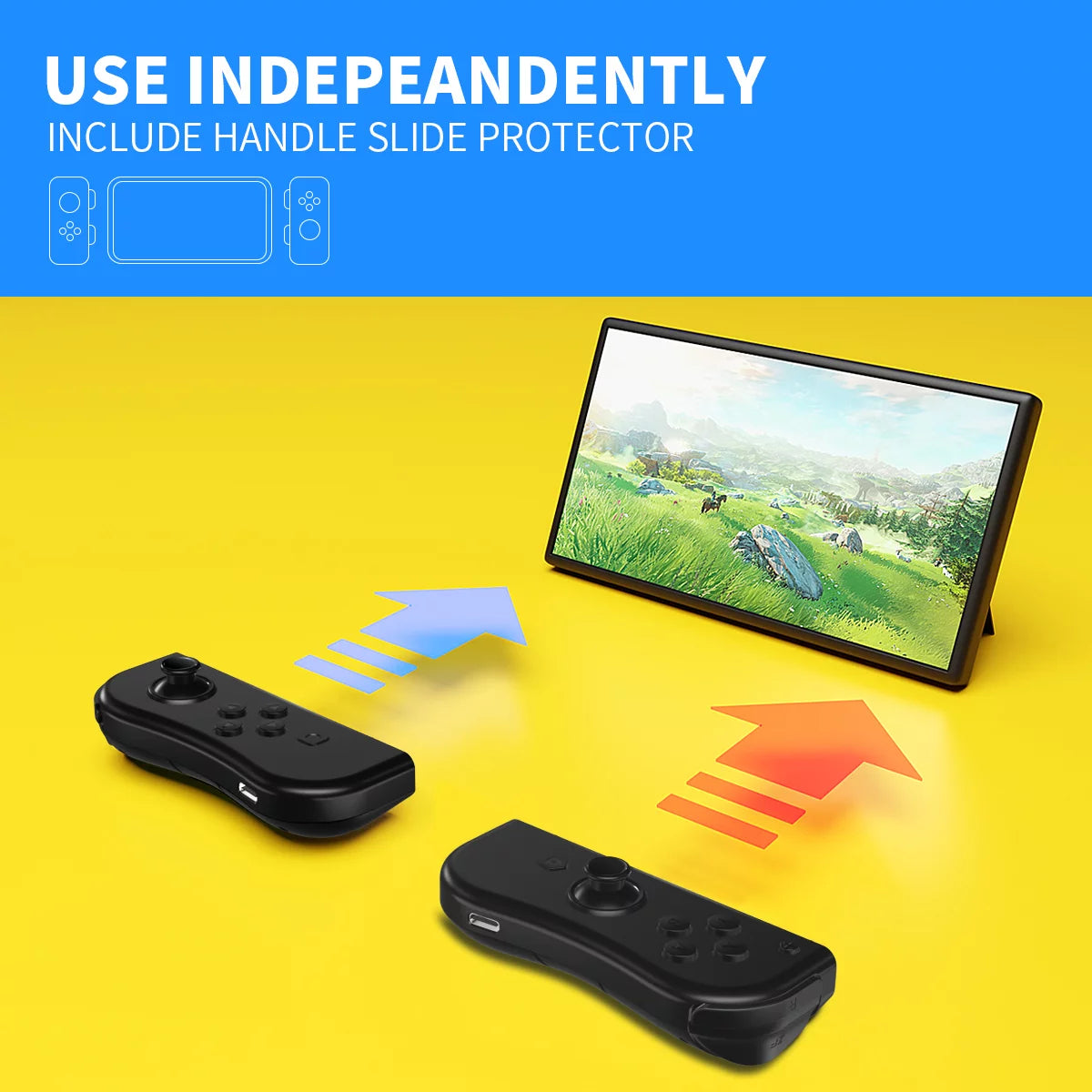 Bonadget Joypad Wireless Controllers for Nintendo Switch (Black) B670